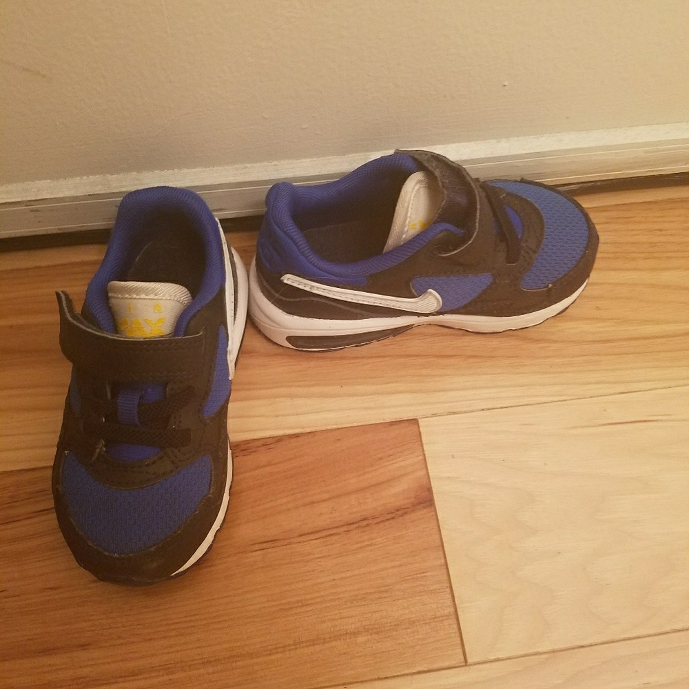 Blue and Black Nike Sneakers